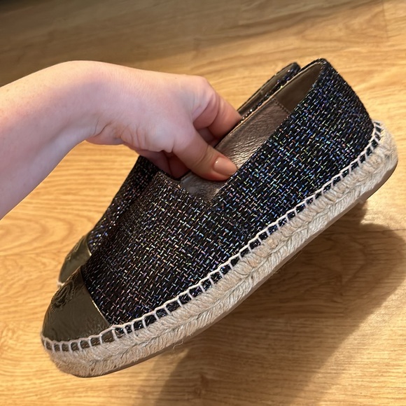 Chanel Metallic Tweed Espadrilles 37 - Picture 4 of 7